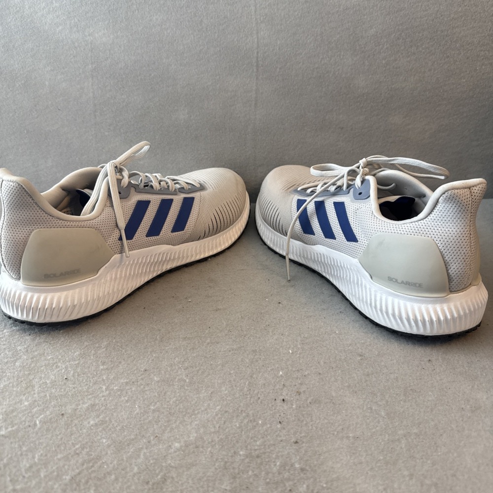 Adidas Running Gym Solar Ride Shoes EF1424 Gray‎ Blue Colorway Mens Size 12.5 - Picture 7 of 9